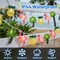 8.5ft Tropical LED String Lights - Flamingo Pineapple Palm Tree Party Decorations - Battery Operated Hawaiian Tiki Lights for Pool, Beach & Summer Bar Decor